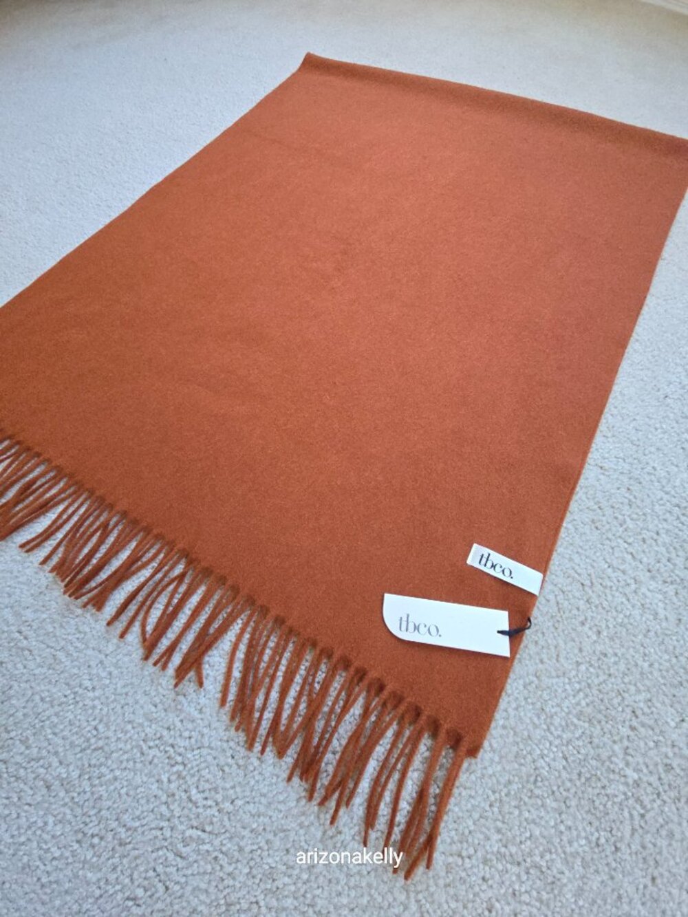 NWT tbco Lambswool Rust Scarf Scotland - Picture 6 of 14